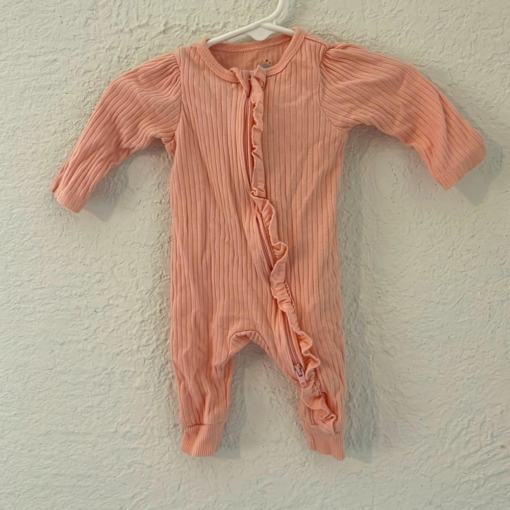 Newborn zip up onesie